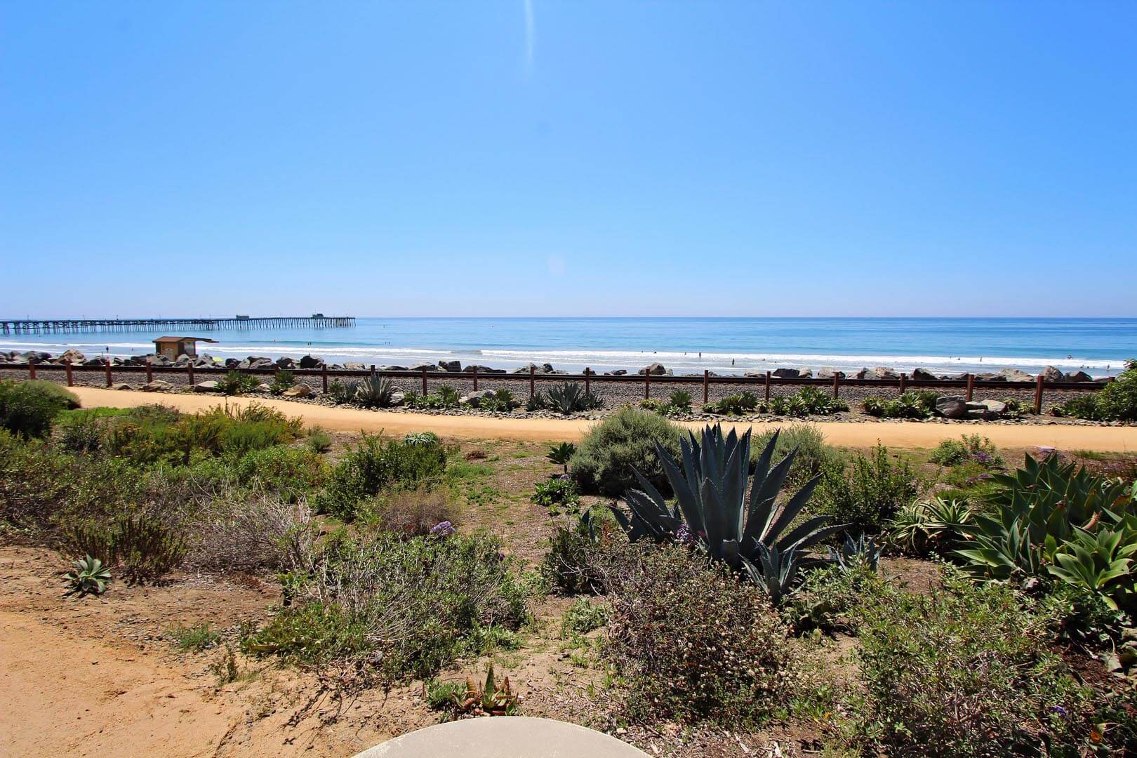 A beach view from VRI's Four Seasons Pacifica in San Clemente, California.